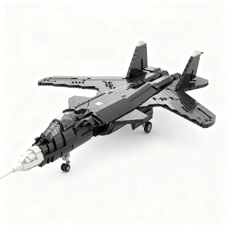 Фото 2819 деталей MOC SU-47 Беркут, модель из строительных блоков, архитектурный конструктор, рождественский подарок, игрушка, образовательный набор, творческая идея для дня рождения, 3D. №1