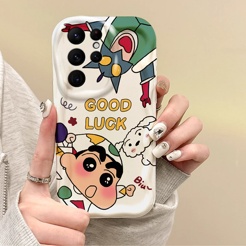 Новый мультяшный чехол C-Crayon Shin-chan для Samsung Galaxy A35 A34 A33 A32 A24 A23 A22 A13 A12 M55 M54 M35 M14 мягкий