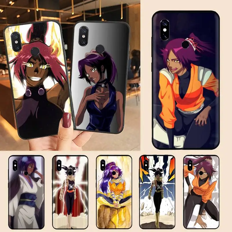 

Shihouin Yoruichi Bleach anime Phone Case For Xiaomi Redmi note 7 8 9 11 t s 10 A pro lite funda shell coque cover