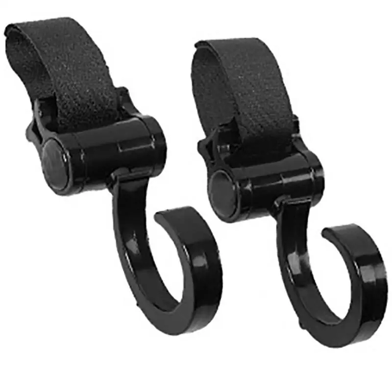 

Stroller Hooks For Diaper Bags 360-degree Rotatable Baby Stroller Hooks 2pcs Universal Hooks Accessories For Stroller And Car Or