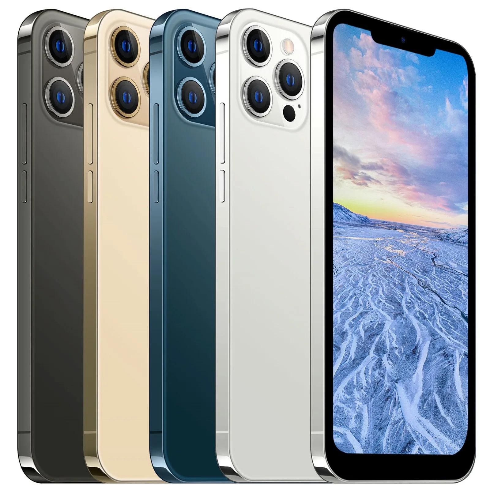 

2022 Smartphone Android Mobile Phone 6.3 Inch Large Screen RAM1GB+ROM8GB With Face Unlock Telephones 2800mah Cell Mobile Phones