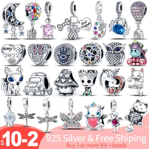 Женское колье из серебра 925 пробы, с подвеской