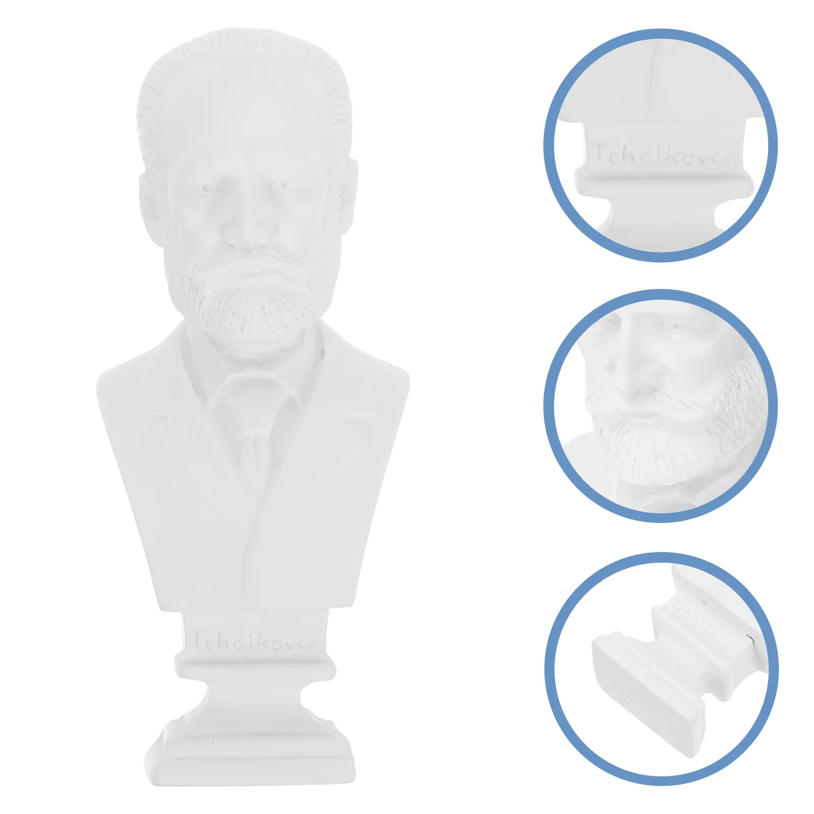 Мини-украшения скульптура музыканта смола маленький бюст статуи европейский