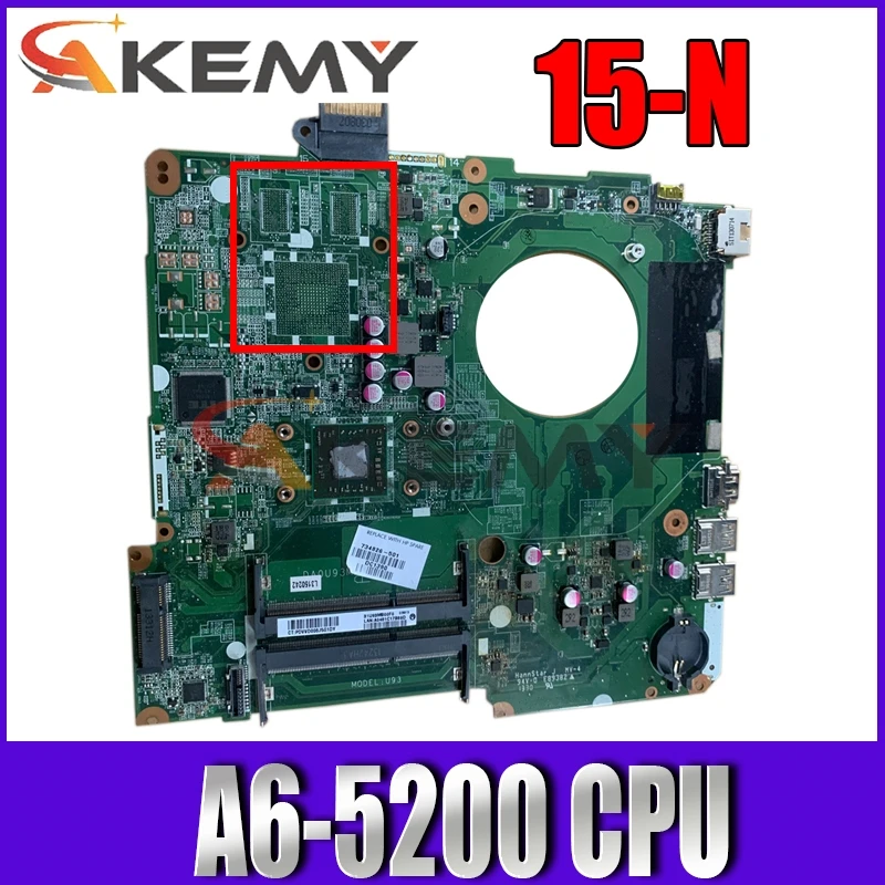 

For HP 15-N 15-F Series Laptop Motherboard Mainboard 790630-001 790630-501 A6-5200 CPU DA0U93MB6D2 100% Tested Fast Ship