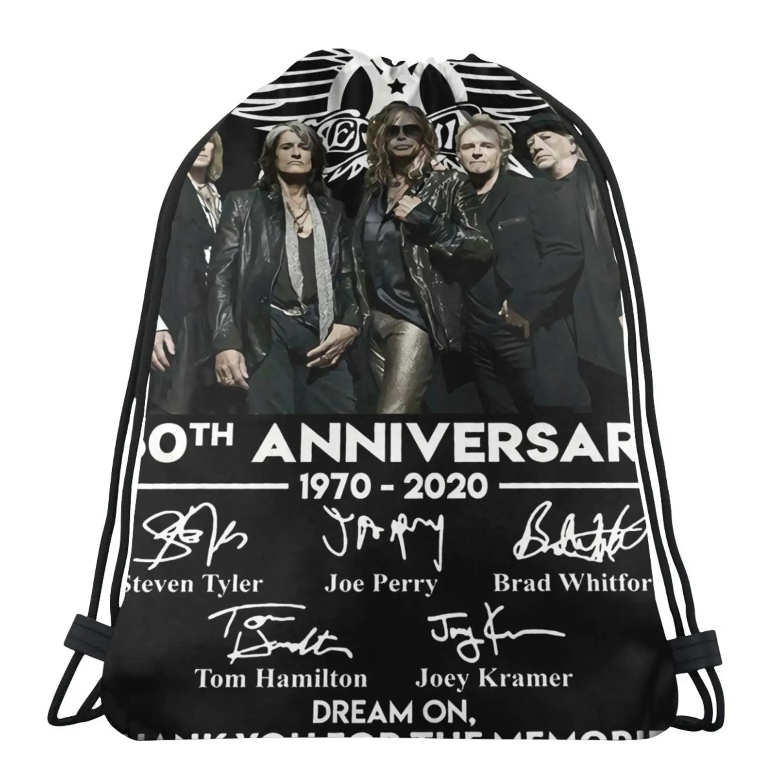 

Сумка-мешок Aerosmith на 50 юбилей 1970-2020 4733 посылка сумка на шнурке, Сумка с карманом для мяча, милая сумка-тоут, Рождественская сумка, ранцевая сум...