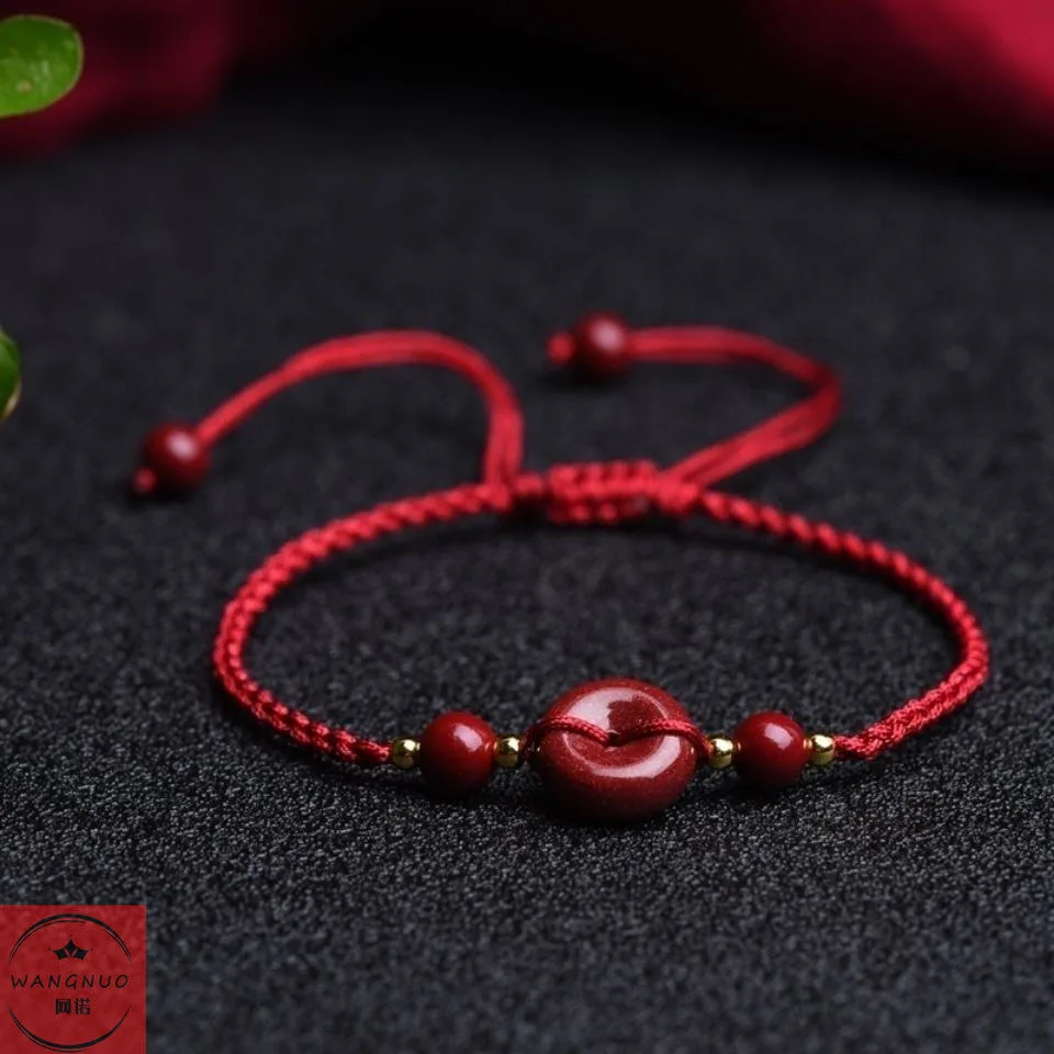 Индивидуальный браслет из натуральных красных бусин Cinnabar Yin Yang, восемь триграммов, плетеные вручную ювелирные изделия, модный амулет на уда... (art.: 3920bdbec752e) - 3920bdbec752e