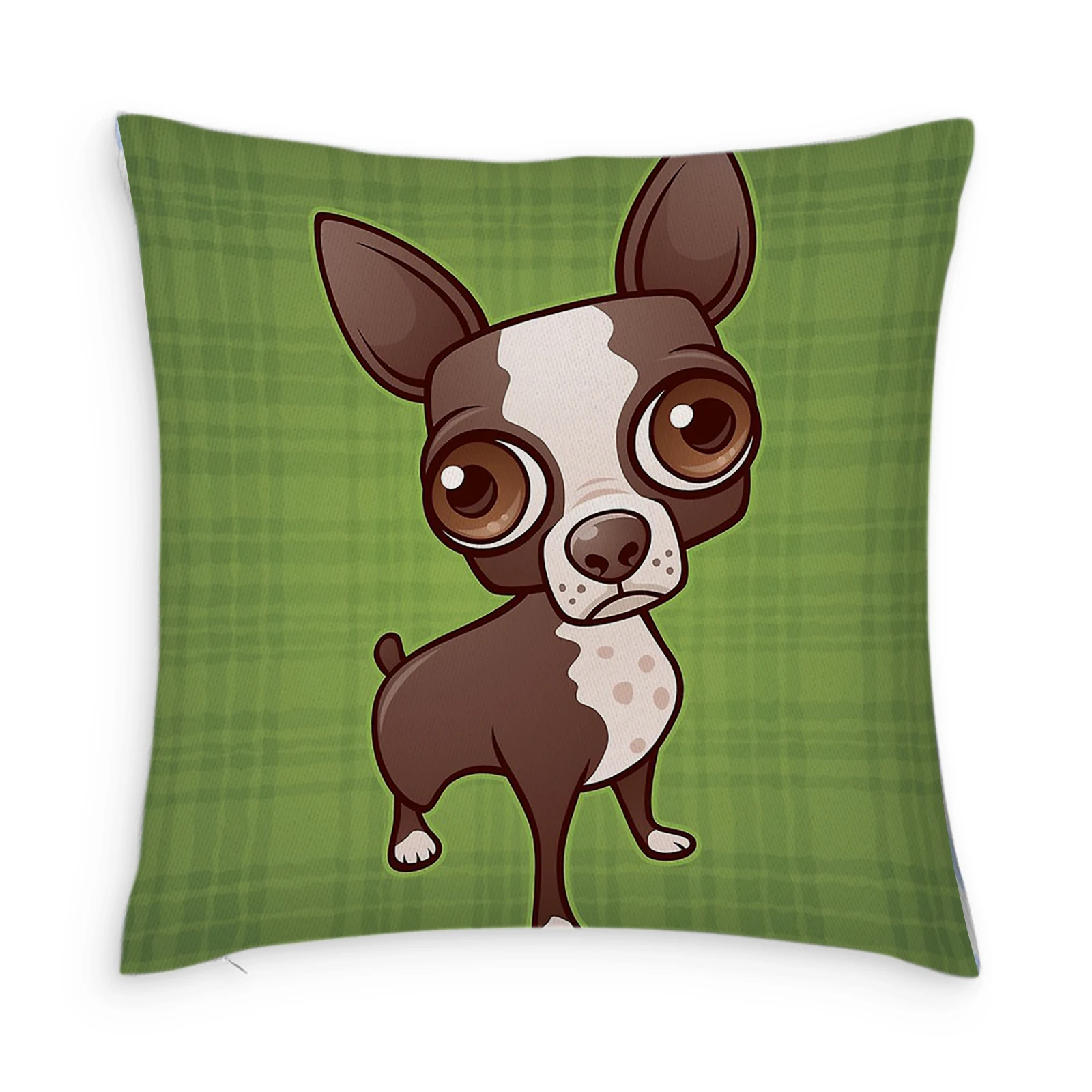 

Cute Chihuahua Customize Pillow Case Modern Home Cushion Cover 45*45cm Decorative Pillowcases for Sofa Throw Pillowslip