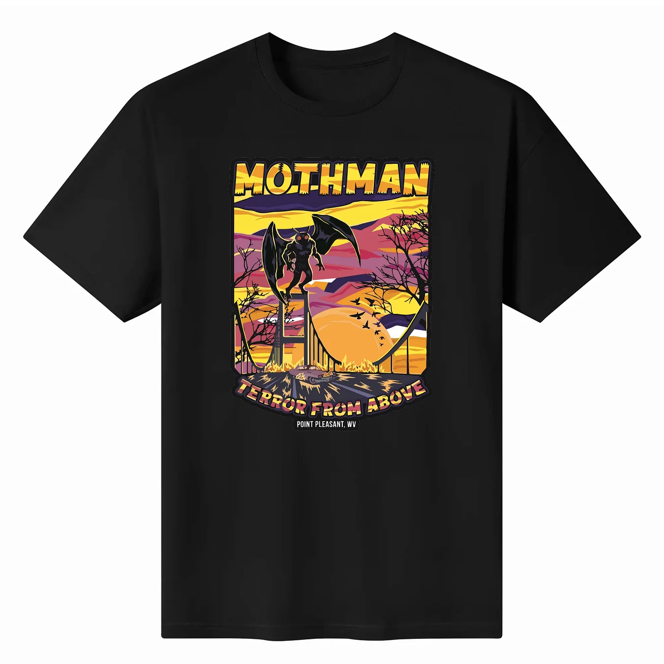 Mothman Harbinger Of Doom Lustiges Kryptid Geschenk On Женская рубашка Повседневная женская футболка с