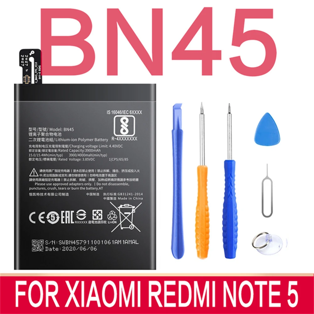 Аккумулятор SIYAA для смартфона XiaoMi Redmi Note 4 4X 4A 5 5A 5X 6 7 7A 8 Pro Plus A2 Lite Go BM47 BN30 BN31 BN41 BN45.