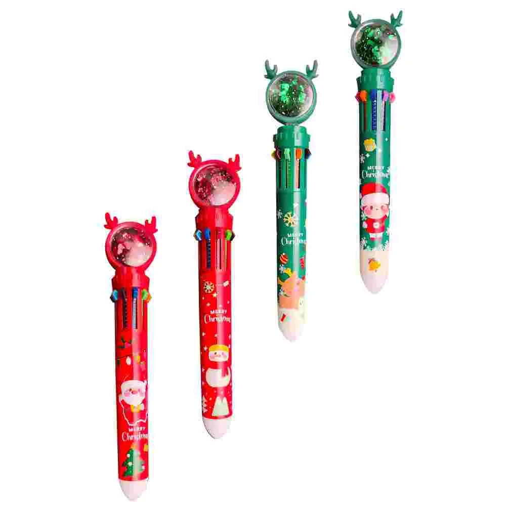 

4pcs Adorable Christmas Ballpoint Pens Christmas Presents for Children