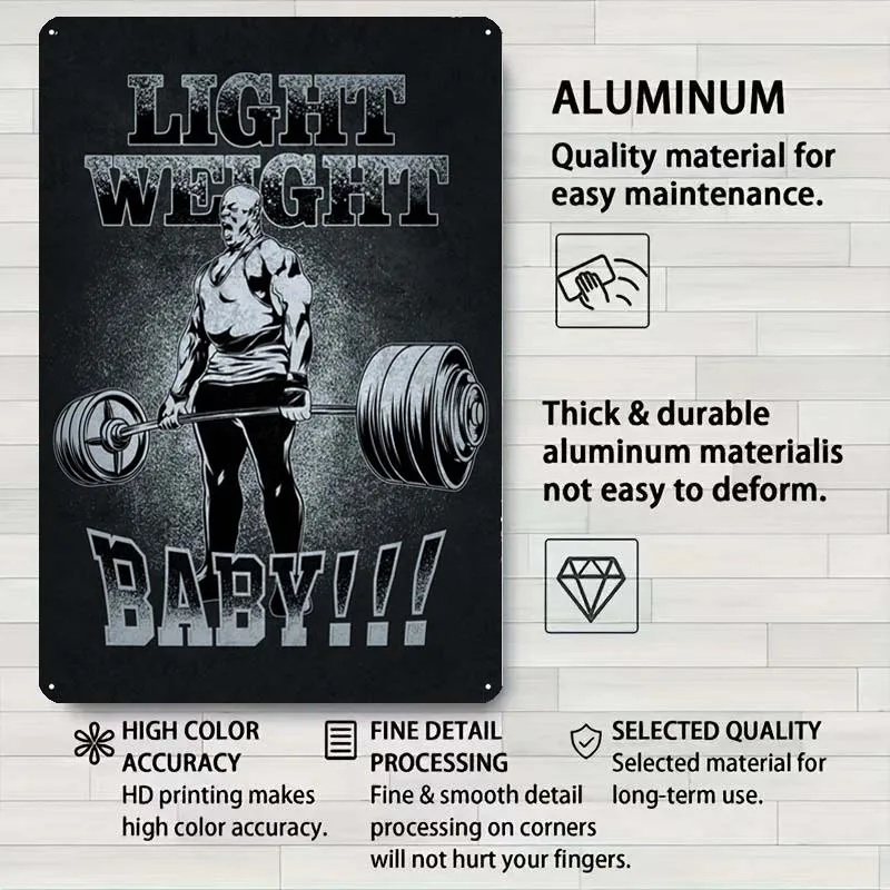 Светильник Weight Baby Ronnie спортивный плакат украшение для стен мужская пещера Декор