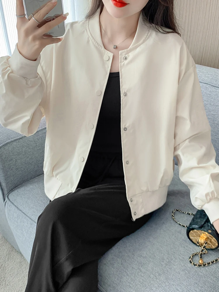 Женская короткая бейсбольная униформа универсальная свободная повседневная