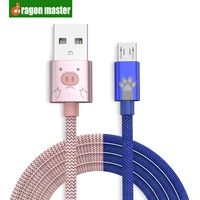 3a micro usb cable cartoon doll fast charge data cable for samsung xiaomi htc huawei mobile phone accessories charger cord