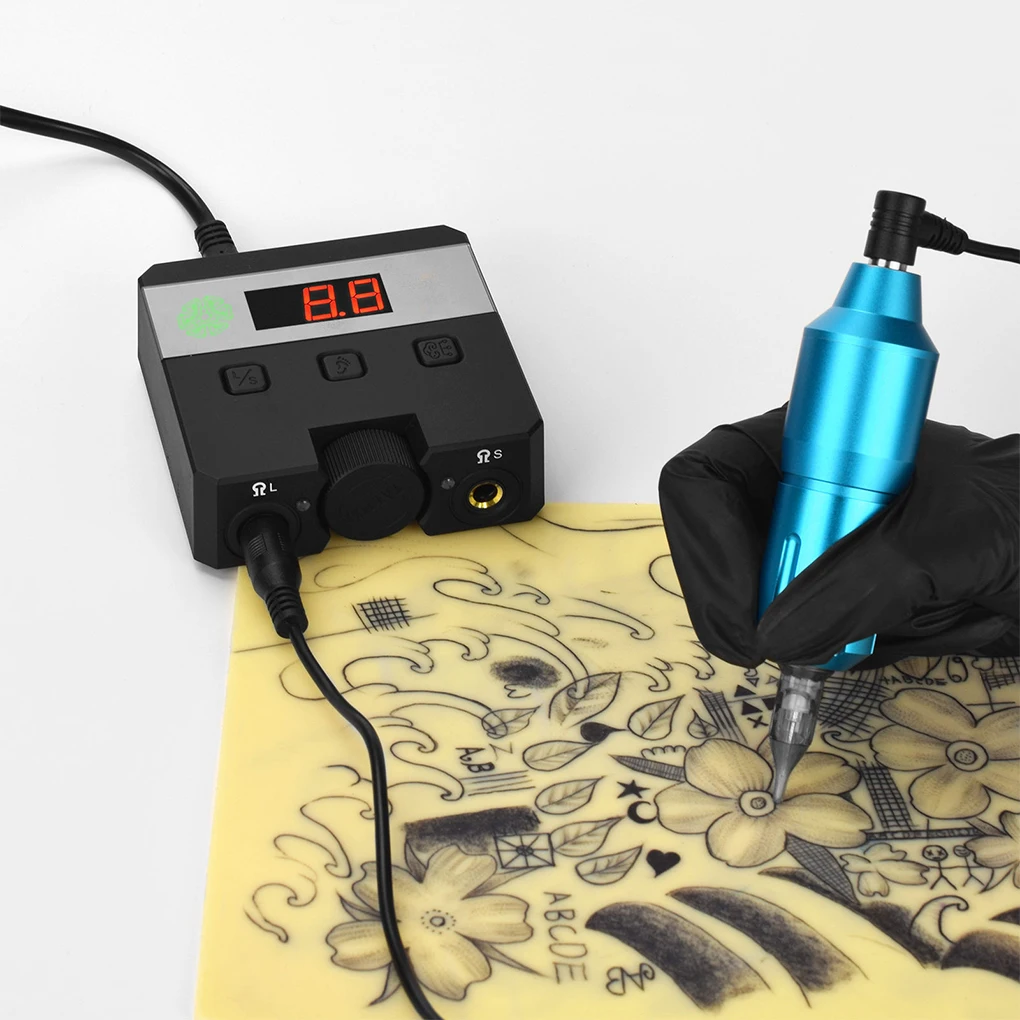 

Tattooing Power Supply EU US UK CN Plug Wear-resistant Pressure Regulator Professional Plastic Voltage Changer EU Plug