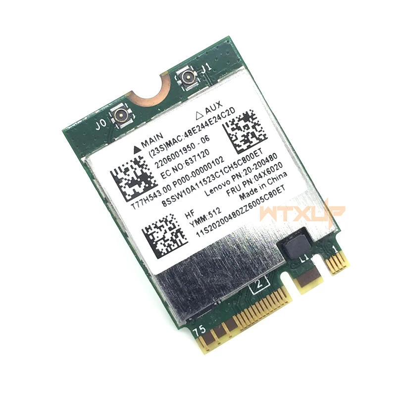 Беспроводная Bluetooth 4 0 Wi-Fi карта BCM94352Z NGFF 867 Мбит/с 802.11AC 04X6020 для Lenovo - купить по