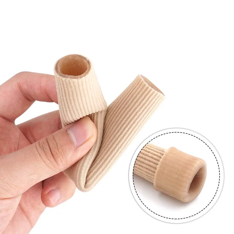 Fabric Toe Separator Finger Protector Applicator Corn Callus Remover Bunion Corrector Pedicure Pain Relief Tube Foot Care Tool