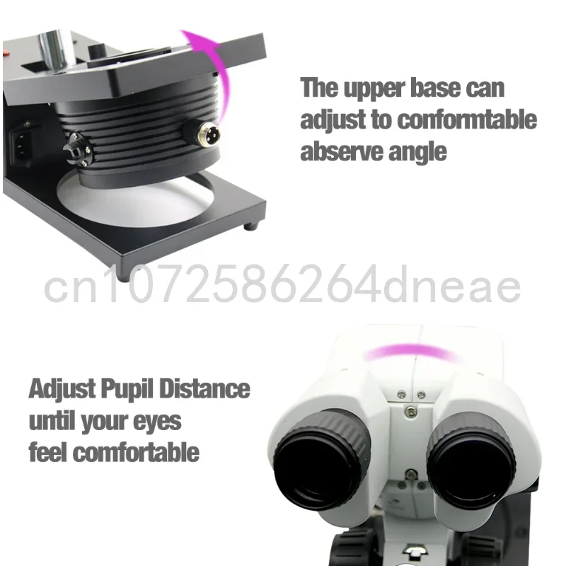 Регулируемый бинокль ювелирный микроскоп gemologic профессиональный уровень