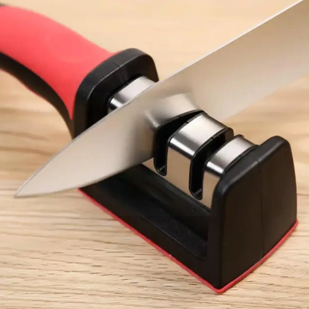 

Kitchen 3-stage Knife Sharpener Polishing With Steel Ceramic Diamond For All Knives Whetstone C6j0