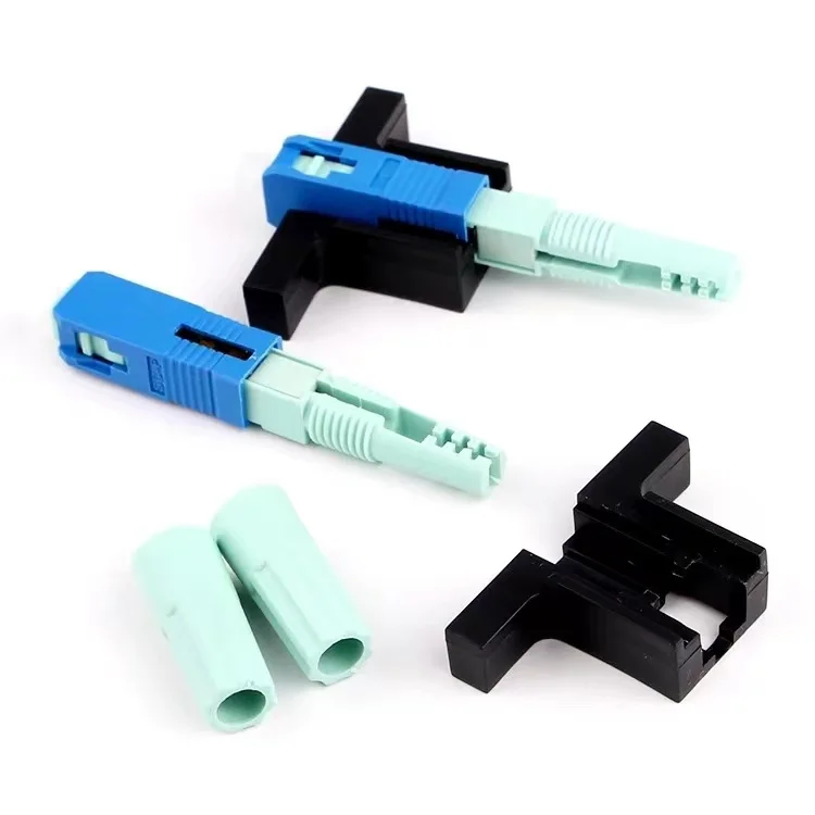 SC UPC Fiber Optic Connector 58mm Single-Mode Optical Fast Connector FTTH Cold Connector Tool Fiber Quick Connector