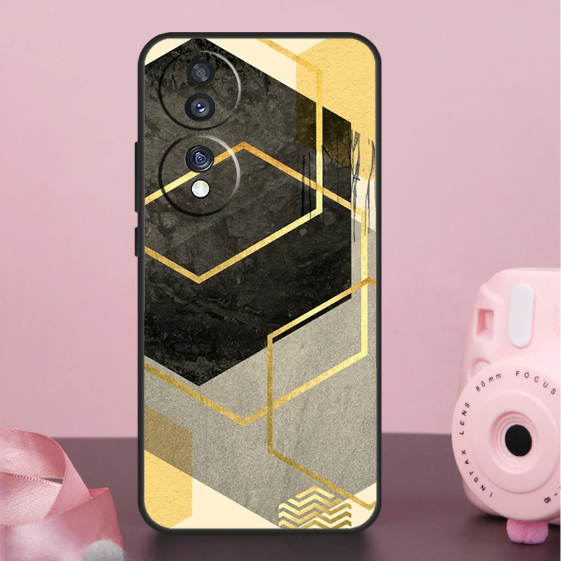 Фото Роскошный чехол с золотой фольгой для Honor 400 Pro, 200, 50, 70, 90, X9a, X9b, X9c, X9d, X8b, X8c, Win Magic 7 Lite, 5, 6, 8 Pro №3