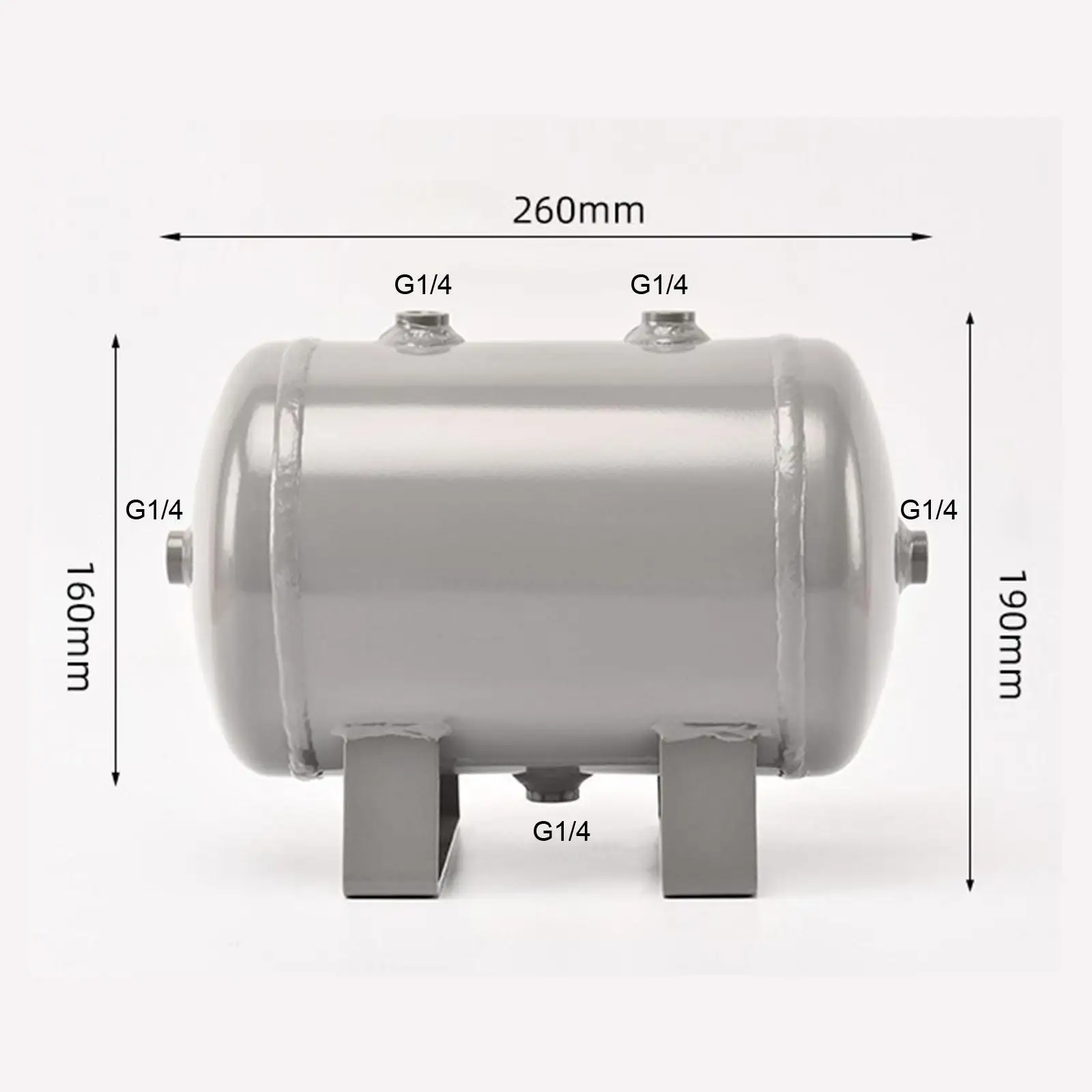Портативный воздушный резервуар из углеродистой стали G1/4 с внутренней резьбой