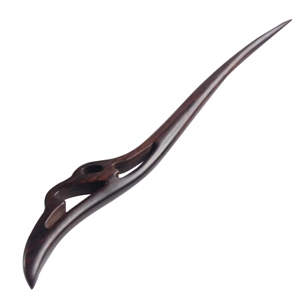 

2 Vintage Wood Hairpin Ancient Chinese Hair Chopstick Sandalwood Carved Hollow Hair for