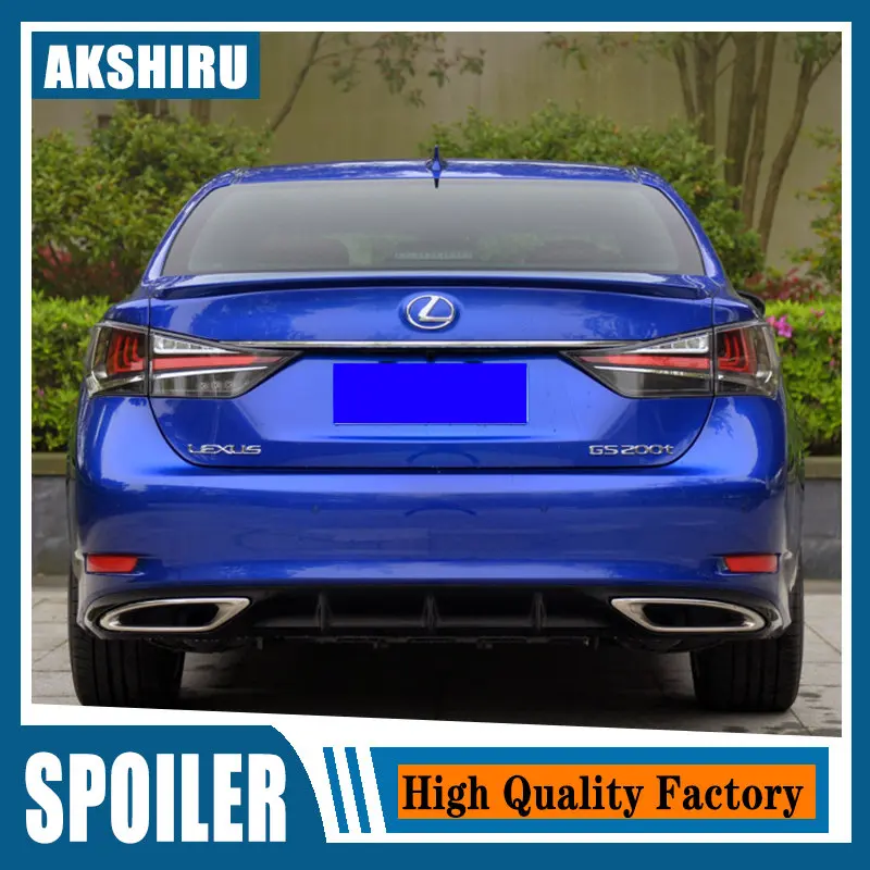 

Для LEXUS GS 2011 2012 2013 2014 2015 ABS Материал грунтовка цвет задний спойлер багажника автомобиля для GS300 GS350
