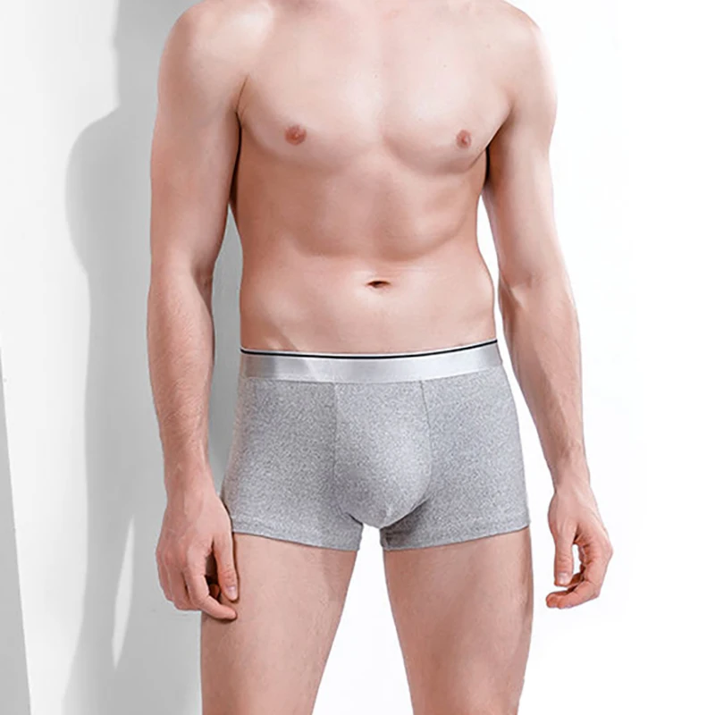 Men Panties Male Underwears Breathable Sexy Men's Underpants Black Comfortable Boxer Solid Underpants Mens Plus Size Boxers Hot