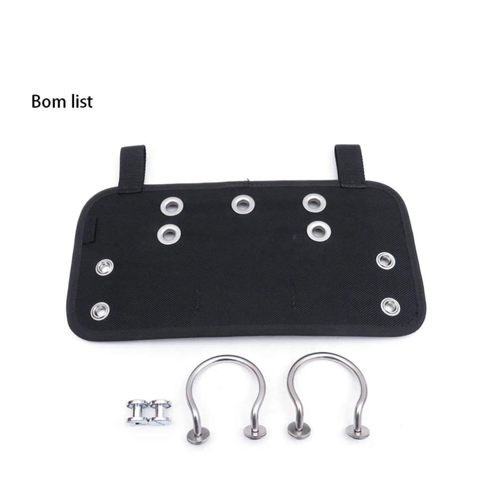 

Brand New Buttplate Sidemounts 170*330mm Accessories BCD Black Butt Plate