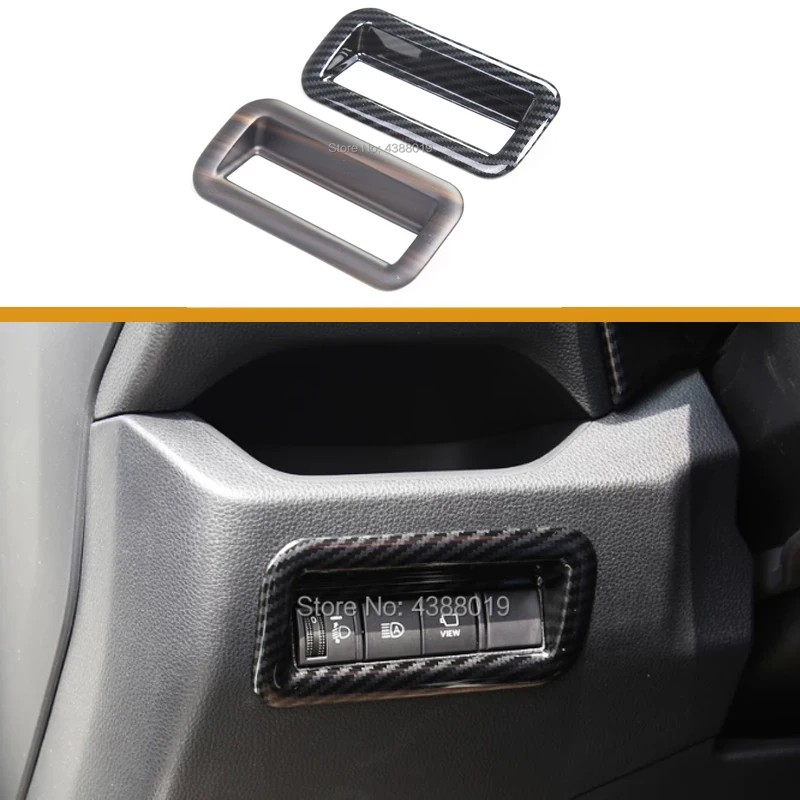 

My Good кнопки переключателя автомобильной фары с блестками, внутренние наклейки, автомобильные аксессуары для Toyota RAV4 2020