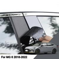car styling pvc car window pillar trim sticker middle bc column sticker external auto accessories fit for mg 6 2018 2022