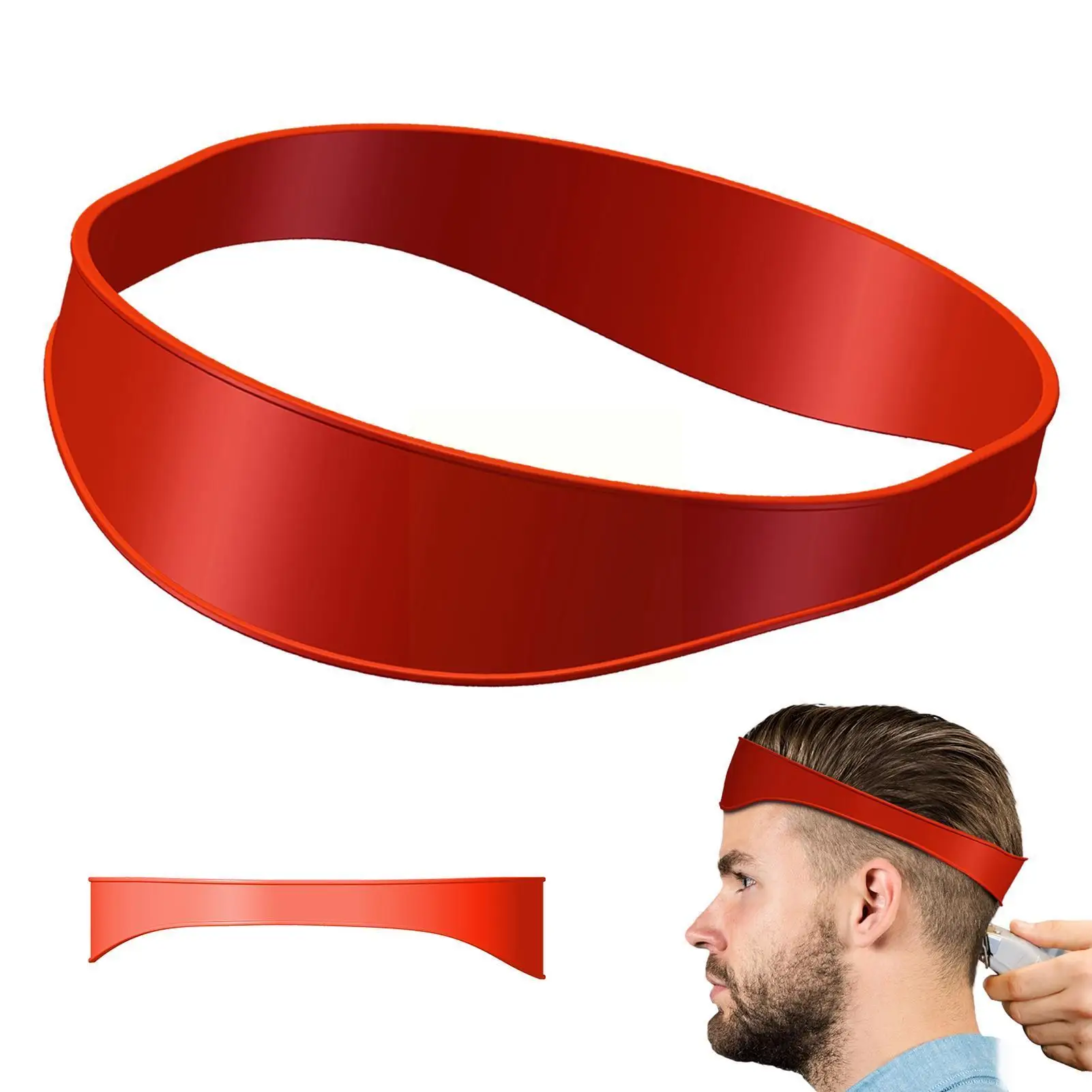 

Изогнутая силиконовая лента для стрижки волос для домашних причесок «сделай сам», направляющее устройство для стрижки кусачков L7W7