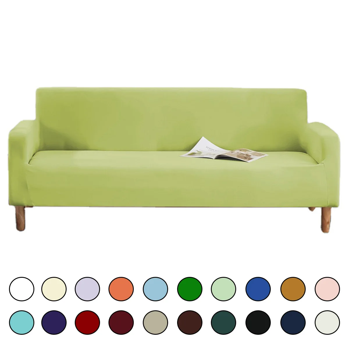 

2022 Spring Hot Sale Stretch Leisure Solid Color Plush Sofa Cover
