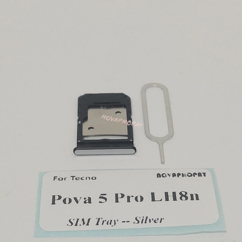 Совершенно новый лоток для SIM-карты Tecno Pova 5 Pro LH8n держатель Sim-карты слот адаптер