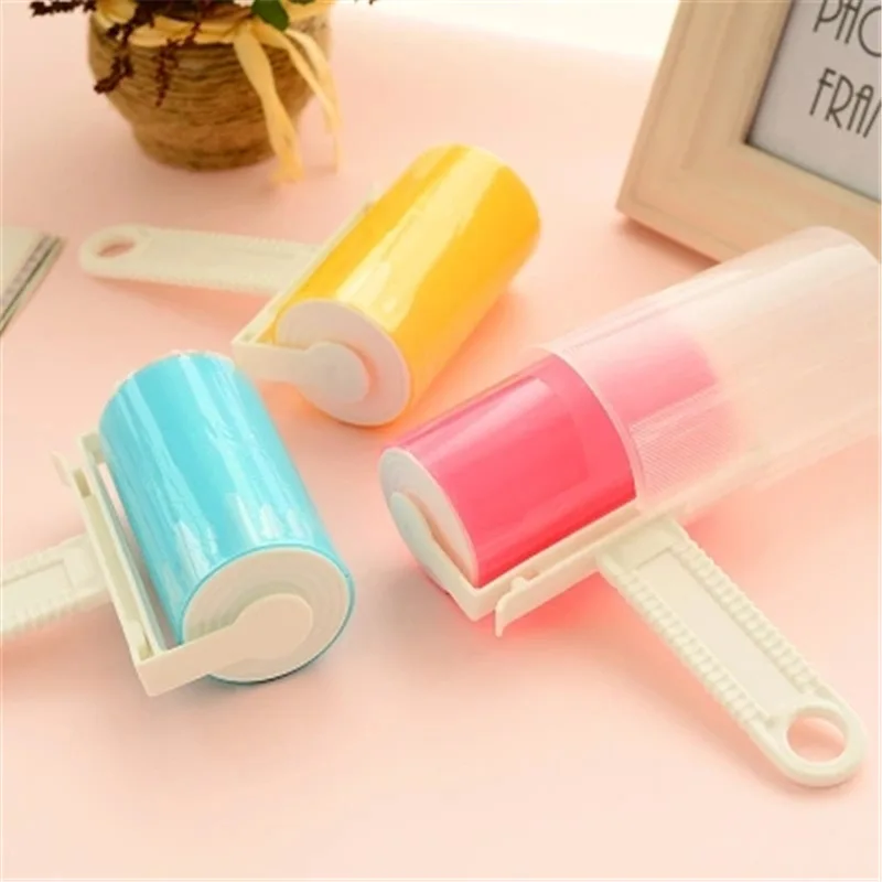 

High Quality New Washable Reusable Clothes Hair Pet Hair Sticky Roller Household Cleaning Portable Hair Remover Roller-Brush