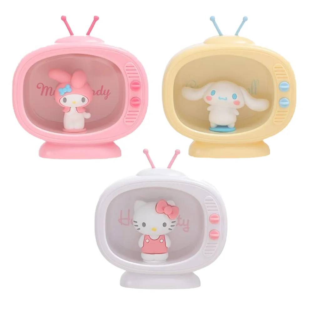 

Аниме Kawaii Sanrios Cinnamoroll My Melody Hellokittys Tv моделирующая Ночная Светодиодная настольная лампа для друзей детский подарок на день рождения