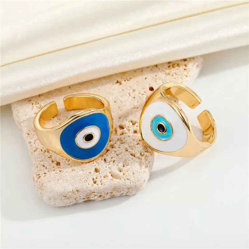 

Lost Lady Creative Devil Eye Opening Adjustable Ring For Women The Same Charm Lady Cocktail Reception Ring Party Gift Wholesale