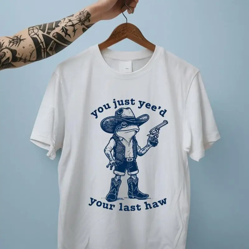 Фото Рубашка с лягушкой и жабой, удобные цветные рубашки That Go Hard Preppy Stuff Weirdcore Giddy Up Last Rodeo Bachelorette №1