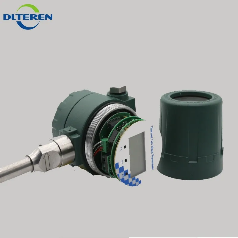 

Oxygen (O2) in line thermal mass flowmeter 1/4 flow instruments insertion compact gas meter