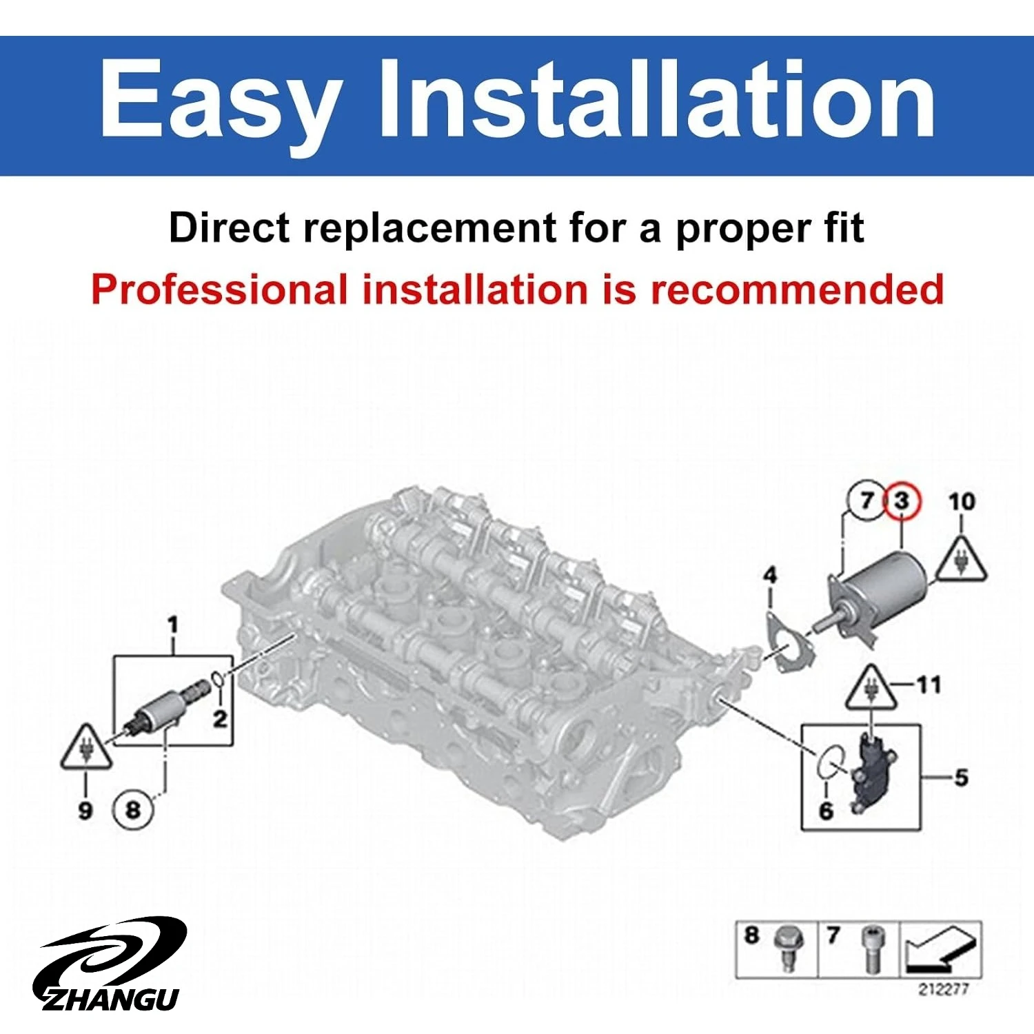 Фото Эксцентриковый вал-актуатор 11377533905 для BMW Mini Cooper R56 R57 R60 R61, двигатель Valvetronic, высокий крутящий момент, износостойкий №4