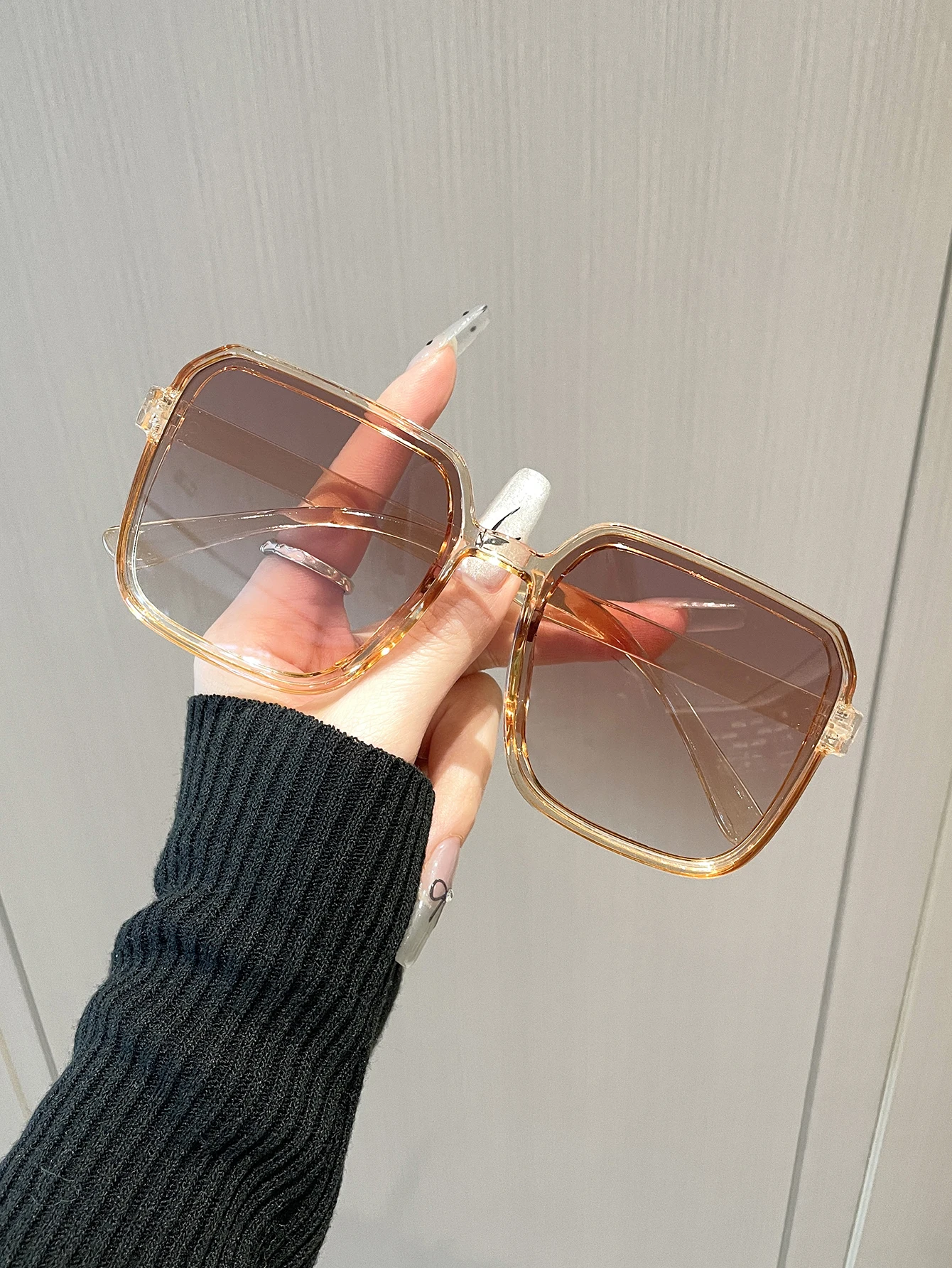 Солнцезащитные Очки Унисекс В Винтажной Квадратной Пластиковой Оправе С Защитой