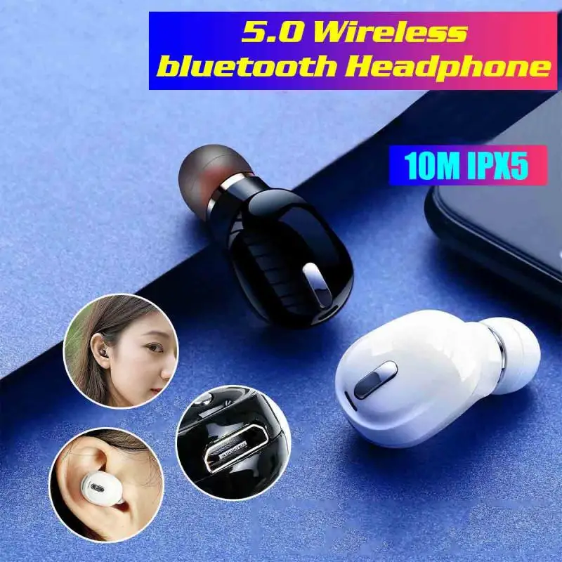Беспроводные наушники с микрофоном для всех смартфонов спортивные Hands-free Bluetooth и |