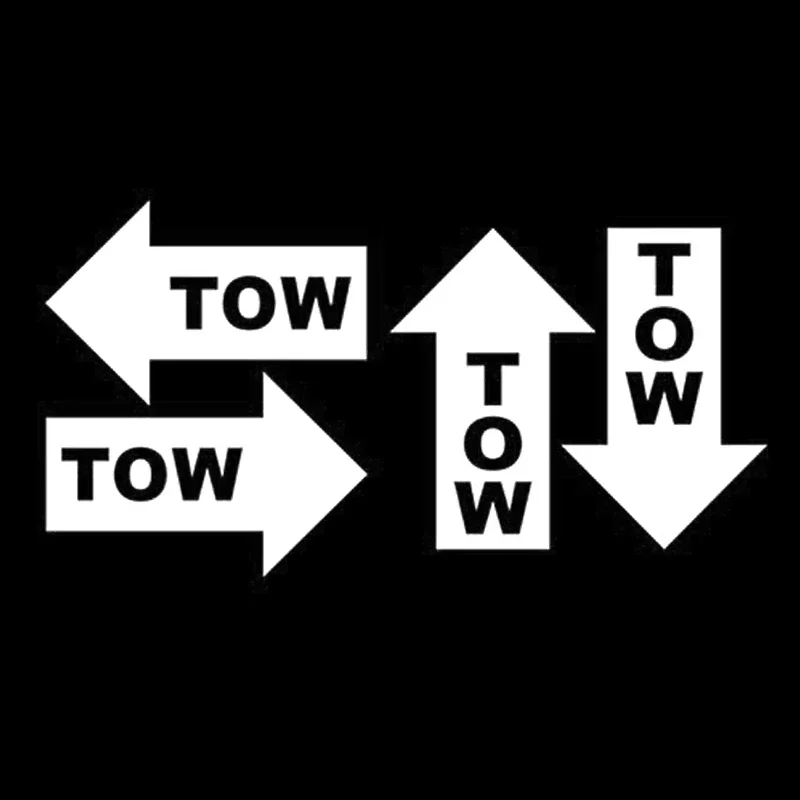 

Забавная автомобильная наклейка TOW Hook Arrow JDM, виниловые автомобильные аксессуары, светоотражающая водонепроницаемая наклейка, красный/черный/серебристый, 14 см * 7 см