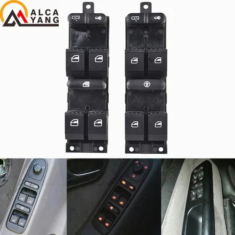 Кнопка главного переключателя окна, консоль для Volkswagen Golf Jetta Bora Passat B5 Seat Leon Toledo MK4 Skoda Octavia MK1 Fabia Toledo