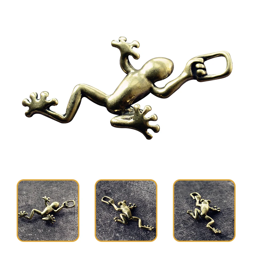 

Frogs Pendant Brass Frogs Charms Keychain Making Adorn Keyring Frogs Pendant