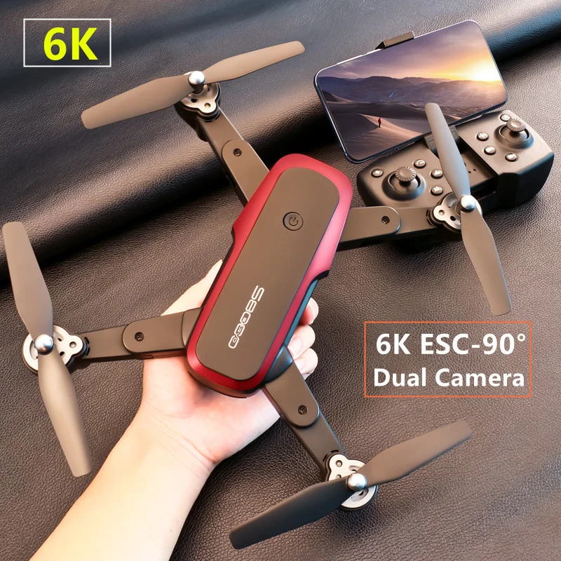 Enlarge Professional Drone 6K ESC Dual Camera 360° Rollover Trajectory Flight WIFI Optical Flow Positioning Quadcopter Dron Toy