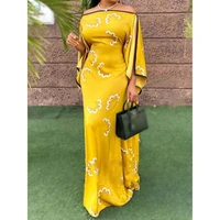 luxury fashion dress women 2022 summer print african female elegant robe tunic maxi vintage dresses female vestidos