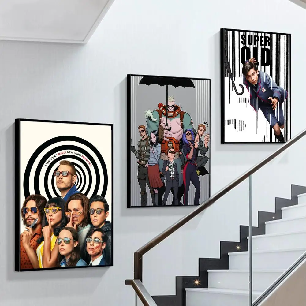 

the U-umbrella acade-my Poster Self-adhesive Art Poster Retro Kraft Paper Sticker DIY Room Bar Cafe Vintage Decorative Painting