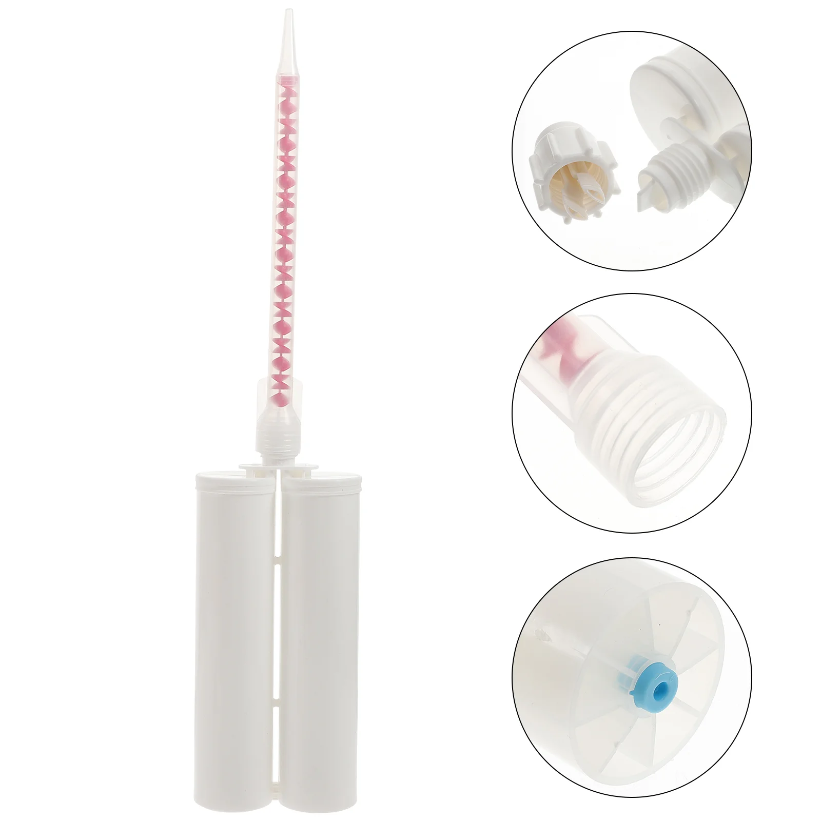 

4 Sets Practical Double Tubes Reusable Caulk Tubes Caulk DIY Caulk Caulk Tubes Refillable Caulk Tubes
