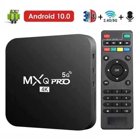 Новинка, приставка смарт-ТВ MXQ-PRO 4K HD Android 10,0, приставка смарт-ТВ 2,4/5G Dual-WIFI, 3D видеоплеер, домашний кинотеатр, ТВ-приставка